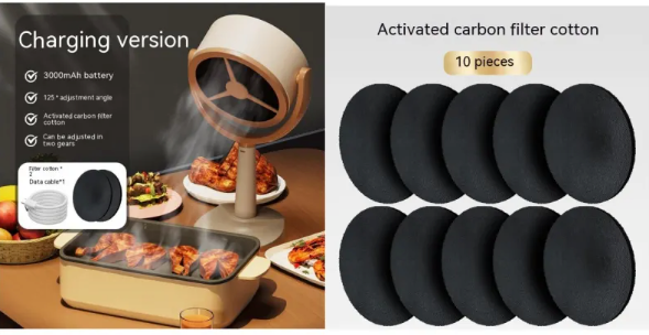 Portable Desktop Range Hood Dust Screen Refill