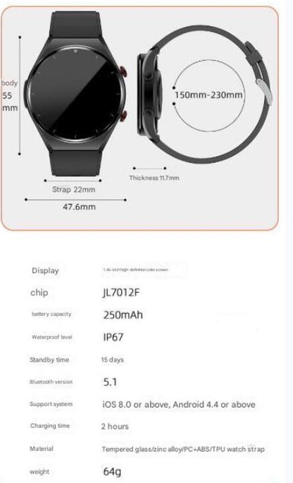 Smartwatch: GPS, Alexa, 150+ Sports Modes